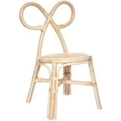 Chaise Enfant - En Rotin Naturel - Atmosphera Créateur D'intérieur