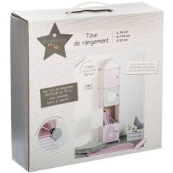 Rangement Colonne Rose - Atmosphera Créateur D'intérieur -ATMOSPHERA || Songmics Soldes Boutique 87949832 3