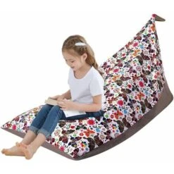 Enfant Peluche Sac Haricots Pouf En Forme D'animal En Pour Enfants. Adolescents Et Adultes Extra Large Velours Super Doux Housse De Coussin