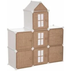 ATMOSPHERA Rangement Enfant En Jute Château 109cm Beige