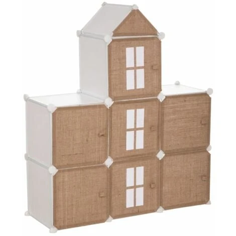 ATMOSPHERA Rangement Enfant En Jute Château 109cm Beige 3 ATMOSPHERA Rangement Enfant En Jute Château 109cm Beige