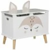 ATMOSPHERA Coffre à Jouets Enfant Renard 54cm Blanc -ATMOSPHERA || Songmics Soldes Boutique 88527966 1