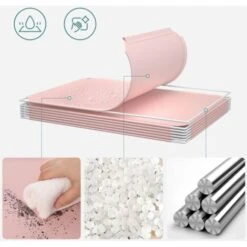 Songmics Meuble Rangement Enfant 16 Cubes, Armoire Modulable Avec Portes, Étagère En Plastique, Pour Jouets, Vêtements, Chaussures, Sacs D'École, 123 X 31 X 123 Cm, Rose LPC906P01 -ATMOSPHERA || Songmics Soldes Boutique 88700767 3