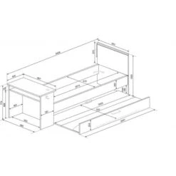 Lit Gamer Pour Enfant Noir Graphite Et Rouge Avec Bureau Noir Et Rouge -ATMOSPHERA || Songmics Soldes Boutique 88733501 5