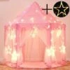 Tente De Jeu Pour Enfants, Tente De Jeu De Château De Princesse, Maison De Jeu Intérieure Pour Enfants, Grande Maison De Jeu Pour Filles Avec Guirlandes Lumineuses De Couleur LED -ATMOSPHERA || Songmics Soldes Boutique 88773412 1
