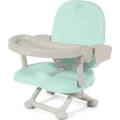 Chaise Enfant Pliable, Chaise Haute Bébé Portable, Rehausseur Siège Bébé, Chaise Repas En Hauteur Réglable, Plateau Amovible, 6 Mois à 3 Ans, Vert