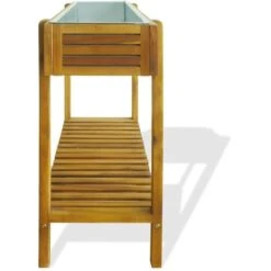 Lit Surélevé De Jardin Bois Massif D'acacia Et Zinc -ATMOSPHERA || Songmics Soldes Boutique 89826647 4