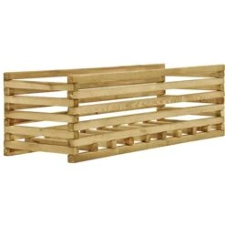 Lit Surélevé De Jardin 120x40x38,5 Cm Bois De Pin Imprégné