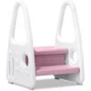 Marchepied Enfant Marchepied Pour Enfant,Tour D'apprentissage,Avec 2 Marches En Plastique,Rose,Pour Chambre D'enfant,cuisine Et Salle De Bain HENGMEI -ATMOSPHERA || Songmics Soldes Boutique 90040808 1