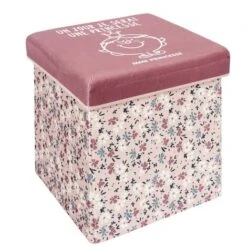 Pouf Pliable Madame Princesse Rose