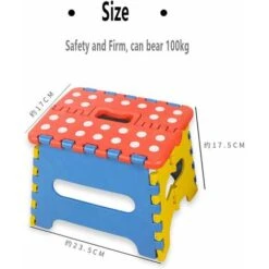 Marchepied Pliable Et Portable, Petit Marchepied Pliant, Antiglisse Marche Pied, Tabouret Pliantes Pour Enfants Et Adultes, Détient Jusqu'à 220 Lbs, Pour Cuisine, Salle De Bain, Jardin -ATMOSPHERA || Songmics Soldes Boutique 91593277 3