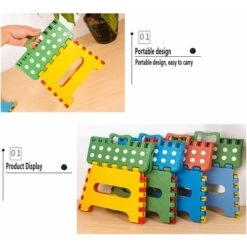 Marchepied Pliable Et Portable, Petit Marchepied Pliant, Antiglisse Marche Pied, Tabouret Pliantes Pour Enfants Et Adultes, Détient Jusqu'à 220 Lbs, Pour Cuisine, Salle De Bain, Jardin -ATMOSPHERA || Songmics Soldes Boutique 91593277 5