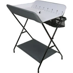 Skecten® Table à Langer Pliante Avec Panier De Rangement à Côté Structure En Fer Charge Max 25KG Pour Nouveaux-Nés Design Ergonomique Table à Langer Pliable Et Portable Gris -ATMOSPHERA || Songmics Soldes Boutique 92380639 3
