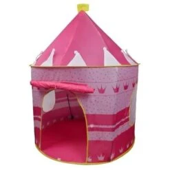 Tente Enfants Bébé Princesse Pop Up Chateau Filles 135 X105cm Rose