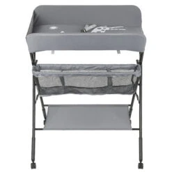 Portable Table à Langer Pliable Pour Bébé, Table à Langer Avec Panier De Rangement à Côté, Hauteur Réglable, Nouveaux-Nés Design Ergonomique, Maximum 16 Kg, Gris -ATMOSPHERA || Songmics Soldes Boutique 93886249 4