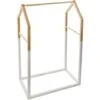 Portant à Vêtements Enfant Maison - Bois & Blanc 60x100 Cm - Atmosphera Créateur D'intérieur