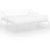 Cadre De Canapé-lit Extensible, Lit Adulte Pour 1 Personnes, Structure De Lit, Assemblage Facile, Blanc Métal 90x200 Cm OIB9423E -ATMOSPHERA || Songmics Soldes Boutique 95182680 1