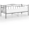 Cadre De Canapé-lit, Lit Adulte Pour 1 Personnes, Structure De Lit, Assemblage Facile, Noir Métal 90x200 Cm OIB2157E -ATMOSPHERA || Songmics Soldes Boutique 95182687 1