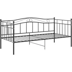 Cadre De Canapé-lit, Lit Adulte Pour 1 Personnes, Structure De Lit, Assemblage Facile, Noir Métal 90x200 Cm OIB2157E -ATMOSPHERA || Songmics Soldes Boutique 95182687 4