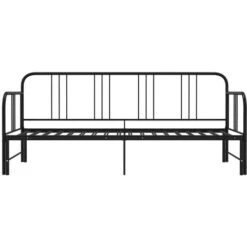 Cadre De Canapé-lit Extensible, Lit Adulte Pour 1 Personnes, Structure De Lit, Assemblage Facile, Noir Métal 90x200 Cm OIB9023E -ATMOSPHERA || Songmics Soldes Boutique 95182688 4