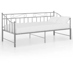 Cadre De Canapé-lit Extensible, Lit Adulte Pour 1 Personnes, Structure De Lit, Assemblage Facile, Gris Métal 90x200 Cm OIB3087E 10 Cadre De Canapé-lit Extensible, Lit Adulte Pour 1 Personnes, Structure De Lit, Assemblage Facile, Gris Métal 90x200 Cm OIB3087E -ATMOSPHERA || Songmics Soldes Boutique 95182697 4