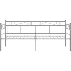Cadre De Canapé-lit, Lit Adulte Pour 1 Personnes, Structure De Lit, Assemblage Facile, Gris Métal 90x200 Cm OIB6008E -ATMOSPHERA || Songmics Soldes Boutique 95183134 3