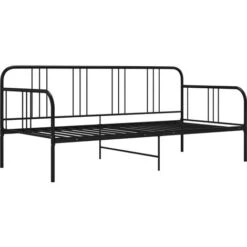 Cadre De Canapé-lit, Lit Adulte Pour 1 Personnes, Structure De Lit, Assemblage Facile, Noir Métal 90x200 Cm OIB3785E -ATMOSPHERA || Songmics Soldes Boutique 95183143 4