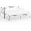 Cadre De Canapé-lit Extensible, Lit Adulte Pour 1 Personnes, Structure De Lit, Assemblage Facile, Gris Métal 90x200 Cm OIB9572E -ATMOSPHERA || Songmics Soldes Boutique 95183278 1