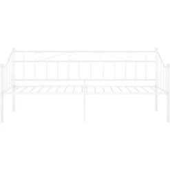 Cadre De Canapé-lit, Lit Adulte Pour 1 Personnes, Structure De Lit, Assemblage Facile, Blanc Métal 90x200 Cm OIB5301E -ATMOSPHERA || Songmics Soldes Boutique 95183359 3