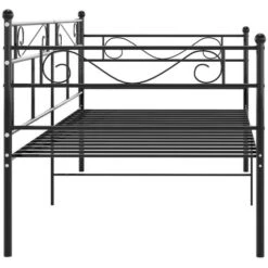 Cadre De Canapé-lit, Lit Adulte Pour 1 Personnes, Structure De Lit, Assemblage Facile, Noir Métal 90x200 Cm OIB6329E -ATMOSPHERA || Songmics Soldes Boutique 95183362 3