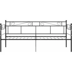 Cadre De Canapé-lit, Lit Adulte Pour 1 Personnes, Structure De Lit, Assemblage Facile, Noir Métal 90x200 Cm OIB6329E -ATMOSPHERA || Songmics Soldes Boutique 95183362 4