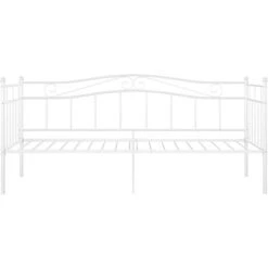 Cadre De Canapé-lit, Lit Adulte Pour 1 Personnes, Structure De Lit, Assemblage Facile, Blanc Métal 90x200 Cm OIB3727E -ATMOSPHERA || Songmics Soldes Boutique 95183366 3