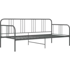 Cadre De Canapé-lit, Lit Adulte Pour 1 Personnes, Structure De Lit, Assemblage Facile, Gris Métal 90x200 Cm OIB9969E -ATMOSPHERA || Songmics Soldes Boutique 95183404 4