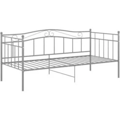 Cadre De Canapé-lit, Lit Adulte Pour 1 Personnes, Structure De Lit, Assemblage Facile, Gris Métal 90x200 Cm OIB5113E -ATMOSPHERA || Songmics Soldes Boutique 95183563 4