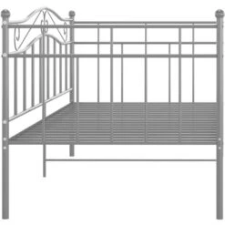 Cadre De Canapé-lit, Lit Adulte Pour 1 Personnes, Structure De Lit, Assemblage Facile, Gris Métal 90x200 Cm OIB5113E -ATMOSPHERA || Songmics Soldes Boutique 95183563 5