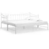 Cadre De Canapé-lit Extensible, Lit Adulte Pour 1 Personnes, Structure De Lit, Assemblage Facile, Blanc Métal 90x200 Cm OIB9243E 2 Cadre De Canapé-lit Extensible, Lit Adulte Pour 1 Personnes, Structure De Lit, Assemblage Facile, Blanc Métal 90x200 Cm OIB9243E -ATMOSPHERA || Songmics Soldes Boutique 95183581 1