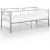 Cadre De Canapé-lit Extensible, Lit Adulte Pour 1 Personnes, Structure De Lit, Assemblage Facile, Gris Métal 90x200 Cm OIB4837E -ATMOSPHERA || Songmics Soldes Boutique 95183583 1