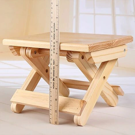 Marchepied Pliable En Bois Massif, Tabouret En Bois Pour Enfants, Tabouret Portable Pour La Cuisine, La Chambre, Le Salon, La Salle De Bain, Le Jardin, Le Camping 6 Marchepied Pliable En Bois Massif, Tabouret En Bois Pour Enfants, Tabouret Portable Pour La Cuisine, La Chambre, Le Salon, La Salle De Bain, Le Jardin, Le Camping – Image 4