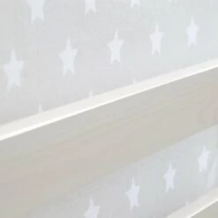 Lit Mezzanine 90x200cm Avec échelle En Bois Blanc Avec Tissu Gris étoile 10 Lit Mezzanine 90x200cm Avec échelle En Bois Blanc Avec Tissu Gris étoile -ATMOSPHERA || Songmics Soldes Boutique 9761491 4