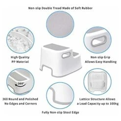 Tabouret Pour Enfants Marche Pieds Enfant Antidérapant En Deux étapes Avec Poignée Tabouret Rehausseur Pour Tout-Petits Convient Aux Enfants De Plus De 18 Mois(Paquet De 2) 9 Tabouret Pour Enfants Marche Pieds Enfant Antidérapant En Deux étapes Avec Poignée Tabouret Rehausseur Pour Tout-Petits Convient Aux Enfants De Plus De 18 Mois(Paquet De 2) -ATMOSPHERA || Songmics Soldes Boutique 97662327 3
