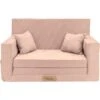 Canapé Enfant Flumi Rose Clair Pliable