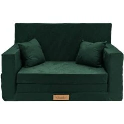 Canapé Enfant Flumi Vert Bouteille Pliable