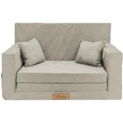 Canapé Enfant Flumi Gris Clair Pliable